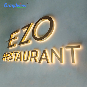 Cả Hai Bên Chiếu Sáng 3d Acrylic Letters Optical Đăng Tên Công Ty Fancy Shop Tên Cửa Hàng Thiết Kế Bảng - Product Image 5