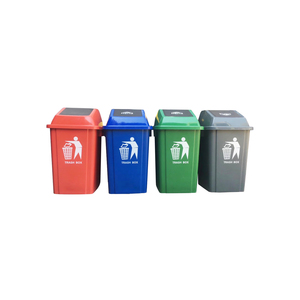 Tùy Chỉnh Màu Sắc 60L Công Nghiệp Hộ Gia Đình Sử Dụng Màu Xanh Lá Cây Màu Vàng Nhựa Rác Thải <span class=keywords><strong>Bin</strong></span> Nhà Sản Xuất Cho Trong Nhà - Product Image 6