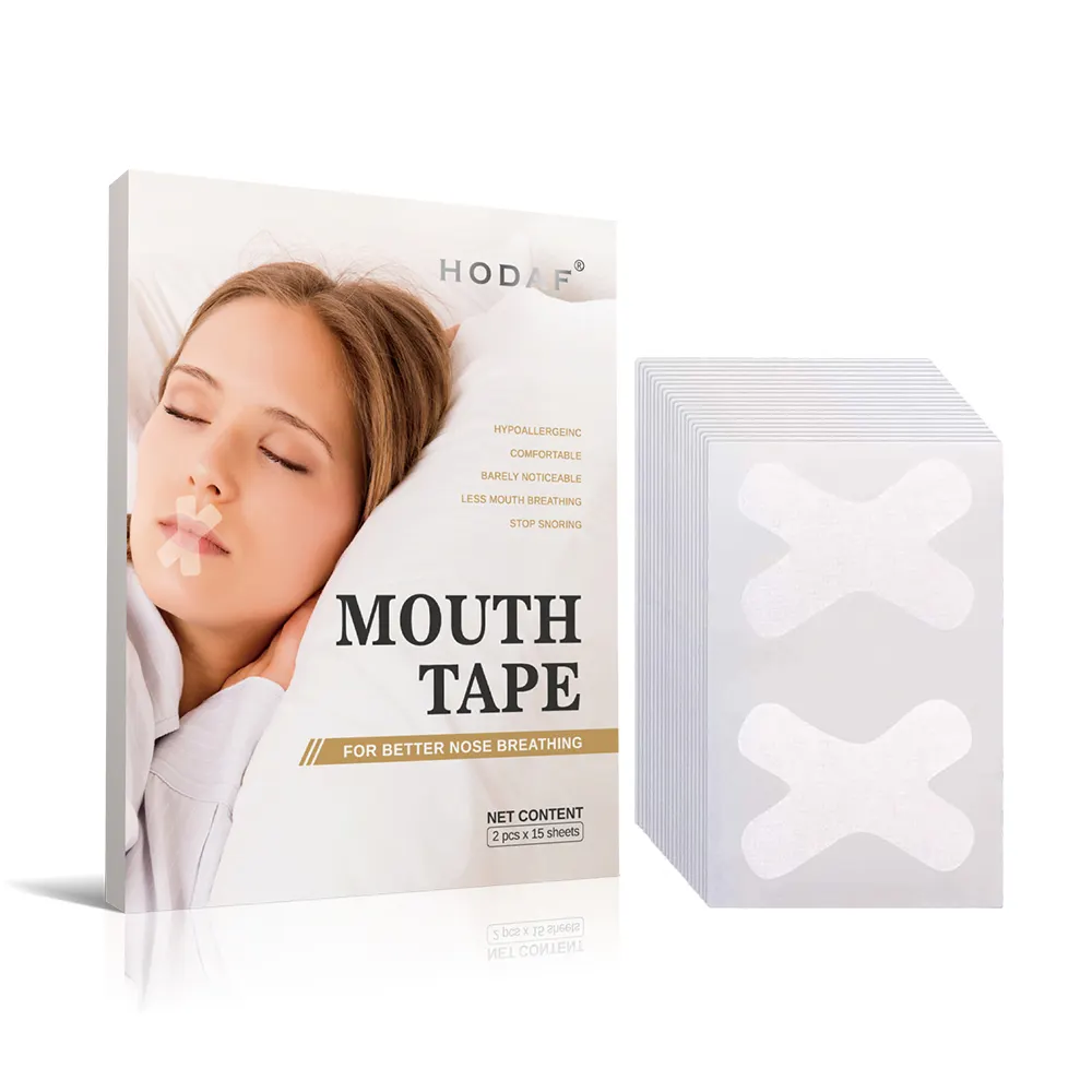 ヘルスケア用品スリープストリップX字型いびき防止高度な穏やかな口テープ