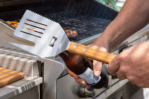 Rustproof Stainless Steel <b>BBQ</b> Spatula with Wooden Handles Heat-Resistant up to 500.F Kitchen Tool Accessories - Product Image 5