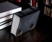 Diario de Cuero con Tapa Dura y Cierre en C, Pentagrama Negro Grabado a Mano, Personalizado, A5/A4, Cuaderno de Dibujo, Cubierta para Acuarelas