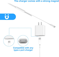 Cable de carga magnético para Apple Pencil Pro, adaptador de corriente portátil con base segura para preservar la batería del iPad (Pro)