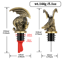 Accessoires de vin cadeau Dragon vin verseur pour faveur d'invité de mariage-bouchon décoratif de verseur d'alcool pour outil de cuisine de bar