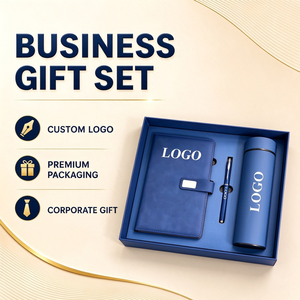 Set de Regalo Corporativo Premium 3 en 1 con Logotipo Personalizado, Cuaderno de Cuero A5, Bolígrafo y Termo, Regalo Empresarial para Kit de Bienvenida - Product Image 2