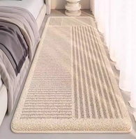 Tapis de chevet moderne 2026, épais, luxe léger, sensation haut de gamme, fausse fourrure cachemire, antidérapant, pelucheux, écologique, adapté aux animaux domestiques, pour chambre à coucher