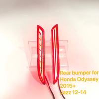 Venta caliente led parachoques trasero lámpara para honda jazz 2012-2014 luz trasera de jazz de la luz de freno