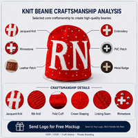 Bonnet unisexe en polyester tricoté côtelé avec revers, épais et chaud, protection auditive, style hip-hop, avec patch lettre, pour l'hiver et le froid, fabrication usine