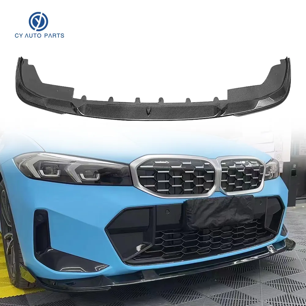 Carbon Fiber 3D Style Front Bumper Lip For BMW 3 Series G20 LCI 2022-2023 320i 325i 330i Front Splitter