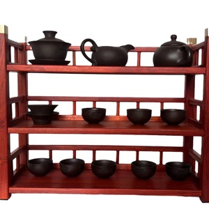 Solid Wood Rosewood <b>Desktop</b> <b>Shelf</b> Single Layer Mortise And Tenon Structure For Wine Display - Product Image 4