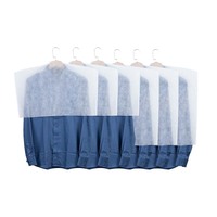 Sacs de rangement pour vêtements Non tissés, réutilisables, écologiques, blancs, transparents, couverture pour vêtements secs, magasin, costume, chemise