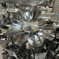 Machine d'emballage entièrement automatique haute productivité pour noix mélangées, cacahuètes, amandes, noix de cajou, avec écran tactile, pour sachets alimentaires en papier