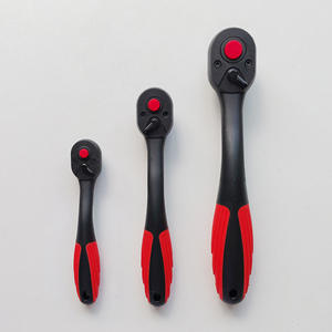 Juego de llaves de trinquete rápidas de 72 dientes, métricas e imperiales, con mango negro y rojo, telescópicas y de liberación manual - Product Image 5