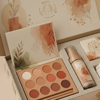Ensemble de maquillage haut de gamme personnalisé |   Palette de fards à paupières tout-en-un, boîte-cadeau en poudre |   Boîtes rigides durables pour kit de beauté, emballage complet