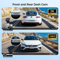 Cámara para Auto AZDOME M27S, Grabadora de Video 2K 1440P HDR, WiFi 6 Integrado, GPS, Pantalla IPS de 3 Pulgadas, Modo de Estacionamiento 24H, DVR para Auto