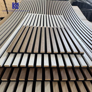 شريحة خشبية عازلة للصوت بسمك 9: ألواح صوتية حديثة للبيع بالجملة لديكور الجدار الداخلي ، قاعة مستودع بقشرة - Product Image 6