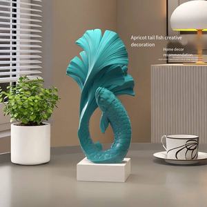 ห้องรับแขก<span class=keywords><strong>ปลา</strong></span>คาร์พปลา<span class=keywords><strong>ครา</strong></span><span class=keywords><strong>ฟ</strong></span>สไตล์จีนงานฝีมือเรซิ่นสำหรับตกแต่งบ้าน - Product Image 2