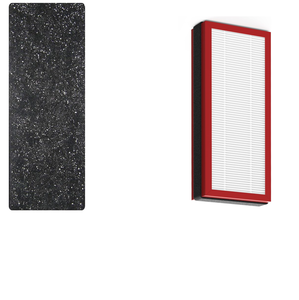 Para Honeywell HFD280 <span class=keywords><strong>Compact</strong></span> Air <span class=keywords><strong>Genius</strong></span> 4 HFD280B Filtro purificador de aire H13 True HEPA No lavable con prefiltro de carbón activado - Product Image 1