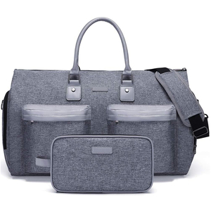 Bolsa de Traje Unisex Plegable de Gran Capacidad con Cremallera Oxford, <span class=keywords><strong>Maleta</strong></span> de Viaje Multifuncional de Mano y Hombro - Product Image 3