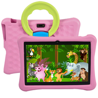 Tablette PC pour enfants de 10 pouces avec étui en EVA anti-chute, MTK6737, écran IPS Android rose bleu, jeux éducatifs, capacité de mémoire de 3 Go