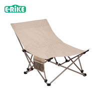 Chaise longue de camping E-RIKE réglable en 4 positions, grande capacité 150 kg, facile à rétracter, pliable pour l'extérieur