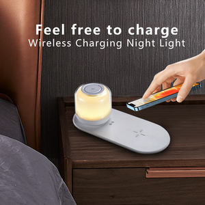 Altavoz Inalámbrico 3 en 1 con Bluetooth, Cargador Inalámbrico Rápido de 15 W, Lámpara de Mesa Pequeña para Cargar Teléfonos Móviles iPhone, Samsung y Huawei - Product Image 2