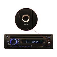Autoradio MP3/DVD simple DIN avec 2 sorties vidéo et 1 sortie audio AUX FM et micro pour divertissement en bus 12-24V – Vente chaude usine