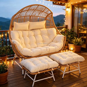 Silla Mecedora <span class=keywords><strong>de</strong></span> Ratán PE para Exteriores, Venta Caliente <span class=keywords><strong>de</strong></span> Fábrica, Muebles Modernos <span class=keywords><strong>de</strong></span> Mimbre para Ocio en Villas, Hoteles y Jardines, Silla Cómoda y Económica - Product Image 4