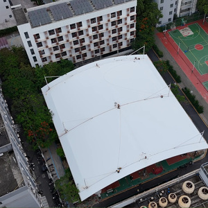Pvdf cấu trúc màng kéo cho sân bóng rổ hồ bơi mái công viên khách sạn chống cháy khung thép thân thiện với môi trường - Product Image 6