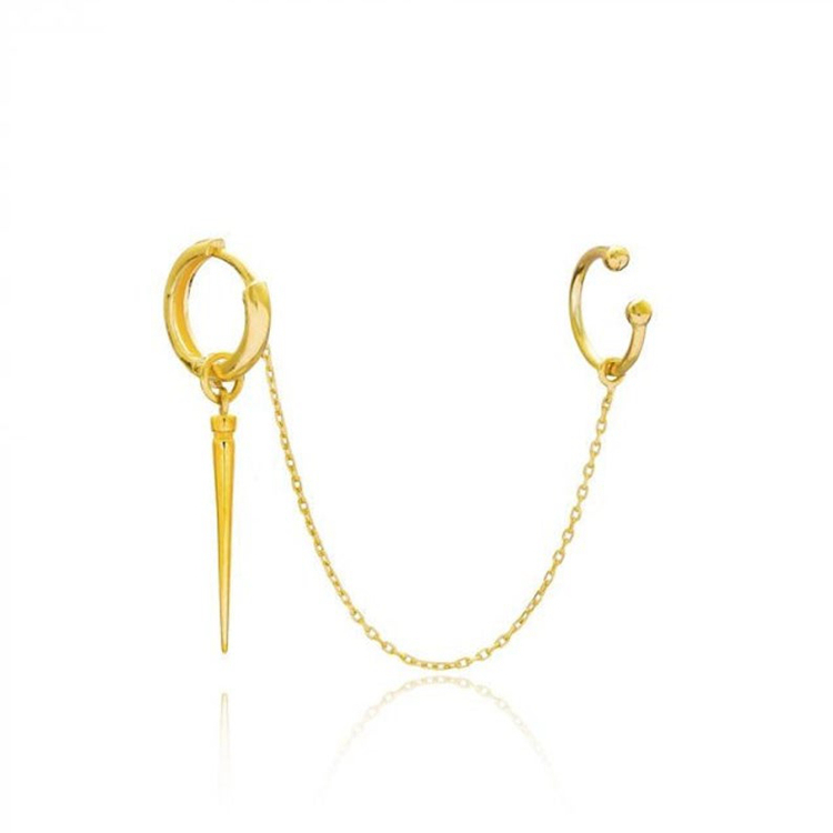 Custom Stainless Steel Earring 18K Gold