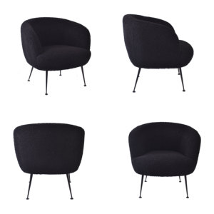 Sillón de Diseño Moderno para el Hogar, Imitación de Lana de Cordero, para Sala de Estar - Product Image 4