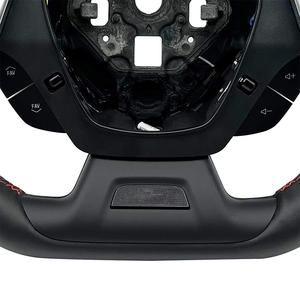 Volant sport personnalisé modifié en cuir PU perforé SOON TODA pour <span class=keywords><strong>Chevrolet</strong></span> <span class=keywords><strong>Corvette</strong></span> C7 Camaro SS ZL1 2014-2018 - Product Image 5