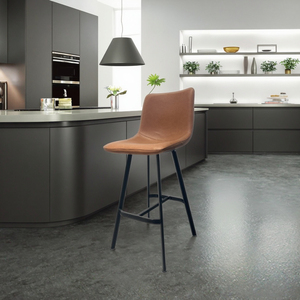 <span class=keywords><strong>Tabouret</strong></span> <span class=keywords><strong>de</strong></span> <span class=keywords><strong>bar</strong></span> avec repose-pieds pour petit-déjeuner en similicuir/tissu <span class=keywords><strong>taupe</strong></span> - Product Image 4