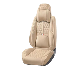 Housse de siège de voiture en cuir Nappa 9D de luxe, écologique, toutes saisons, imperméable, coussin avant/arrière, compatible avec Civic Golf Passat TIGUAN POLO - Product Image 6