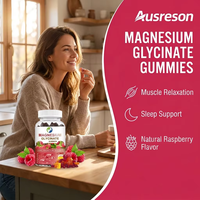 Ausreson OEM Gummies Complexe de Magnésium Glycinate Vitamine D3 Zinc Suppléments pour le Sommeil Acides Aminés Calcium Magnésium Glycinate