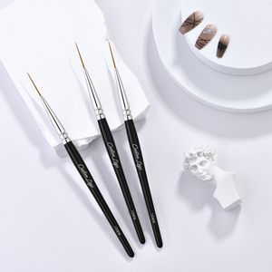 Pinceau à liner <span class=keywords><strong>pour</strong></span> nail art de taille personnalisée, peinture au <span class=keywords><strong>gel</strong></span> <span class=keywords><strong>UV</strong></span>, <span class=keywords><strong>pinceaux</strong></span> à <span class=keywords><strong>ongles</strong></span> en acrylique, <span class=keywords><strong>pinceaux</strong></span> à liner <span class=keywords><strong>pour</strong></span> des traits courts, des détails allongés - Product Image 3