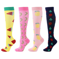 Chaussettes de Compression Mollet Élastique Sports Cyclisme Running Yoga Chaussettes Hommes Longs Bas de Compression en Stock