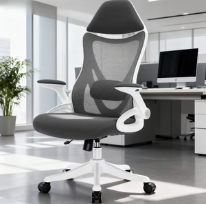 Silla <span class=keywords><strong>de</strong></span> Oficina Ergonómica <span class=keywords><strong>de</strong></span> Malla Asequible con Elevación y Giro Ajustables |   Silla Moderna para Oficina en Casa - Product Image 1