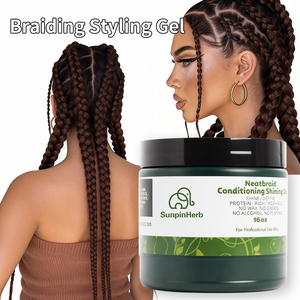 Gel Fijador Profesional para Cabello Loc de 16 oz, Fijación Fuerte, Acondicionador, Gel de Peinado con Brillo, Sin Residuos - Product Image 5