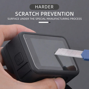 Kampho HD Tempered Glass Cho GoPro Anh Hùng 11 10 9 Ống Kính Màu Đen Bảo Vệ <span class=keywords><strong>Glas</strong></span> Bảo Vệ Màn Hình Cho GoPro Hero11 Hero10 Hero9 - Product Image 2