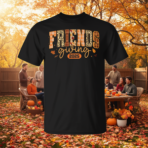 Maglietta Friends Giving 2025 per il Ringraziamento autunnale - Product Image 3