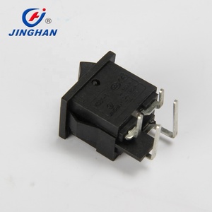 Interrupteur de bateau KCD1-104, interrupteur à bascule noir, quatre pieds, 2 vitesses, sans lampe, 6A250V - Product Image 6