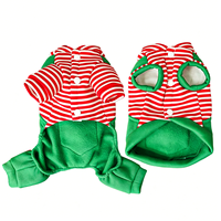 Costume de renne amusant pour chien, tenue de Noël pour animal de compagnie, manteau chaud d'hiver pour chien, harnais, laisse, vêtements pour animaux de compagnie, pull pour petits et grands chiens