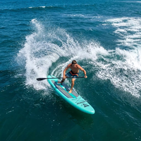 Kayak de pêche gonflable tout-terrain Ultimate Drop Stitch avec chaise ergonomique à dossier haut, capacité de 400 kg