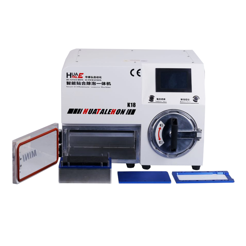K18 Automatic OCA LCD vacuum laminating machine for Samsung edge for iPhone X touch glass repair