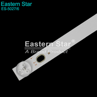 Bande de rétroéclairage LED pour téléviseur Eastern Star ES-5027, universelle, 55 pouces, 6 LED, 3V, pour réparation ou remplacement de téléviseur, lot de 10 pièces