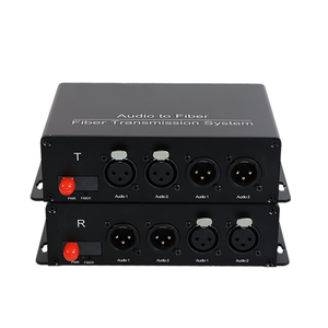 ตัวแปลงเสียงไฟเบอร์แบบสองทิศทาง XLR บาลานซ์ สำหรับการถ่ายทอดเสียงแบบอะนาล็อกมาตรฐาน - Product Image 1