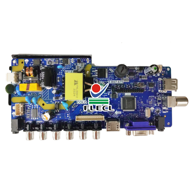 24 Inch Universal Led TV Pcb Board T.R67.675 LED TV Main Board Analog Tv Mother Board for Lcd Led Television