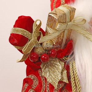 Babbo Natale Musicale con Chiave Ornamento Animato Grigio Argento Figura Natalizia Canterina Decorazione Calda Regali per Bambini Navidad Papa - Product Image 4