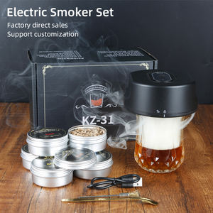 Kit de fumoir à <span class=keywords><strong>whisky</strong></span> électrique briquet intégré ensemble de fumoir à <span class=keywords><strong>whisky</strong></span> rechargeable avec 6 copeaux de bois dans une boîte cadeau - Product Image 2