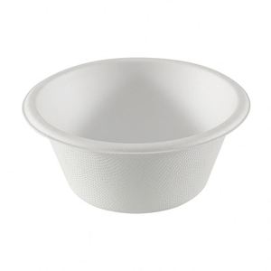 Bol jetable robuste en bagasse de canne à sucre biodégradable et écologique de 500 ml pour riz et soupe - Product Image 1